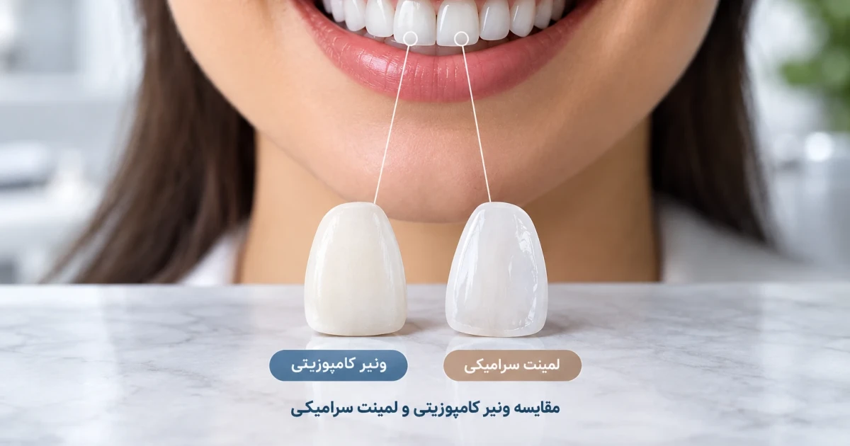 مقایسه ونیر و لمینت دندان: تفاوت‌ها، هزینه و طول عمر